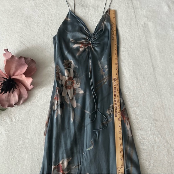 ALLSAINTS Alexia Kuroyuri Floral-print Midi Dress In Blue - Picture 14 of 16